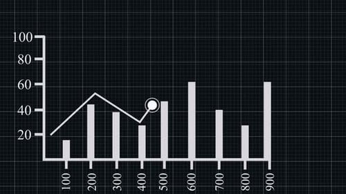 graph chart up down business statistics