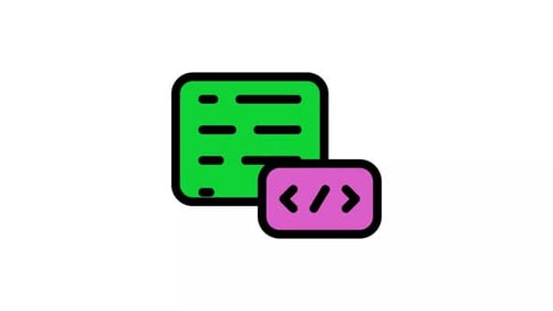 Animated Technology Document and Code Icons