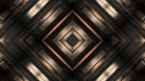 Wooden Square Puzzle Motion Pattern