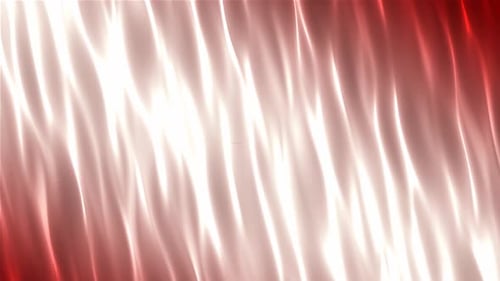 Fluid Red and White Shimmering Waves Background