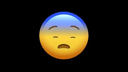 Fearful Face Emoji Animation