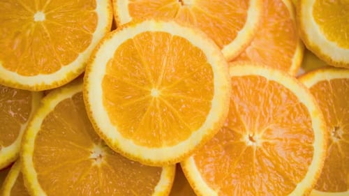 Bright Orange Slices Delicious and Nutritious