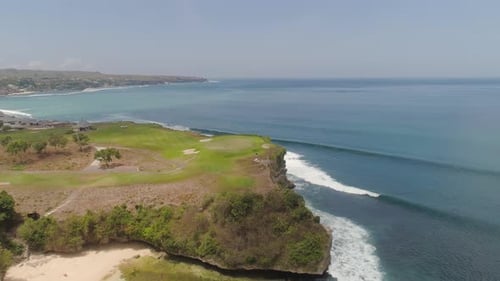 Golfplatz an der Küste von Bali, Indonesien