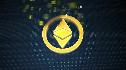 Digital Tech Ethereum Logo Reveal Animation
