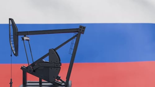 Russia Flag Oil
