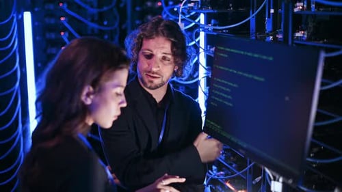 Data Teamwork in a Futuristic Server Room