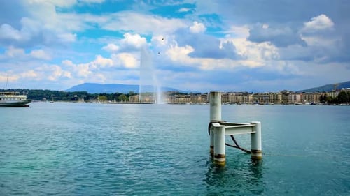 Atemberaubender und schöner Blick auf Genf, Schweiz