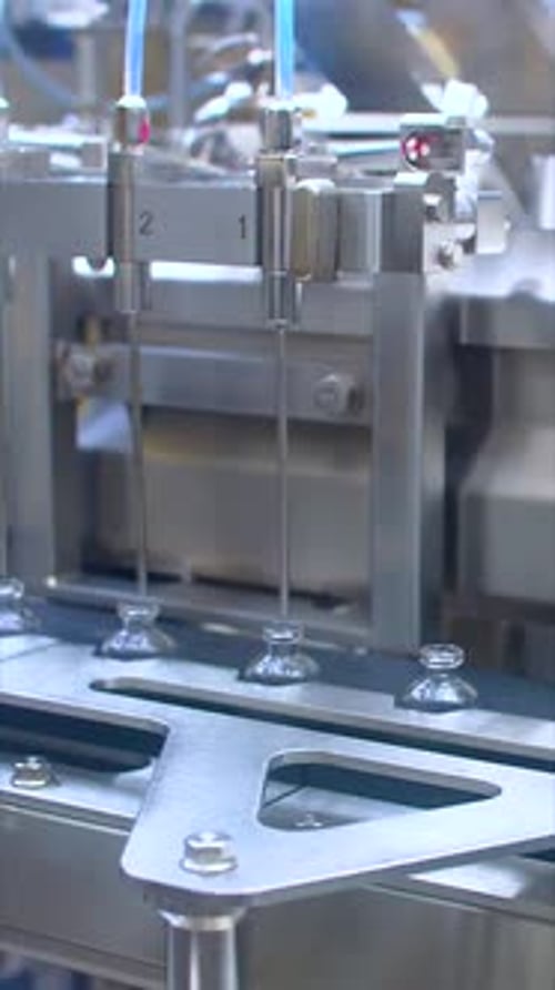 Automated Filling of Vials on Production Line