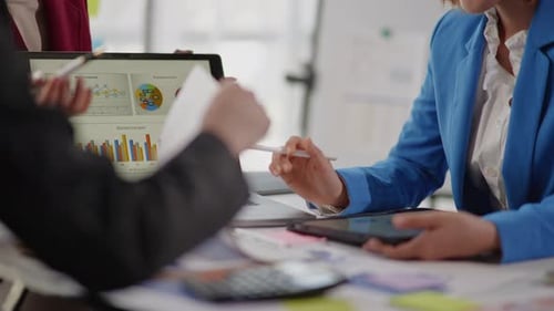 Team Collaborating on Project in Modern Workplace