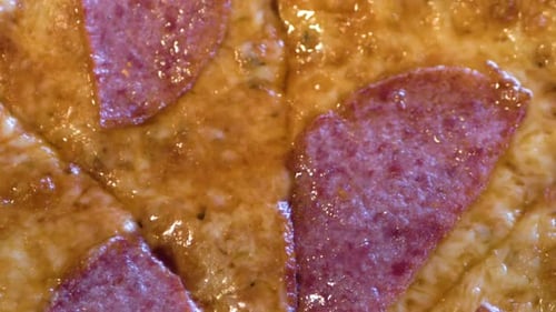 Delicious Pepperoni Pizza Slices Close Up