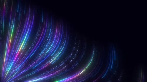 Lignes de vitesse colorées abstraites V7