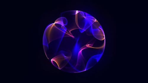 Sphere made of particles. Bright glowing particle 3d sphere Universe. engineering and artificial int