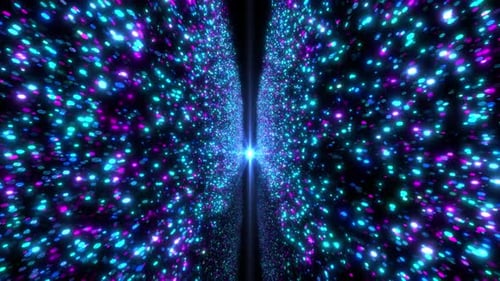 Particules bleu-violet