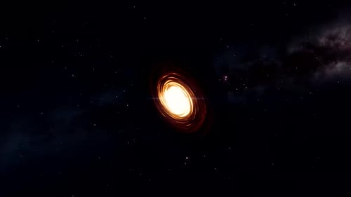 Glowing Space Vortex Spiral Loop Background