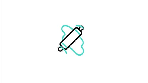 Animiertes Rolling Pin-Icon