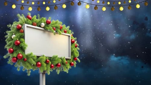 Weihnachts-Billboard-Hintergrund