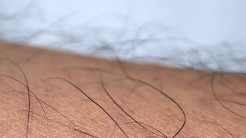 Human hand skin extreme close up