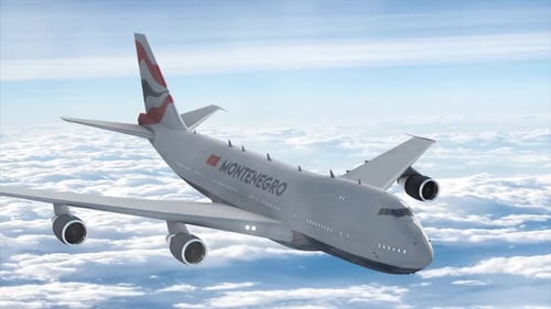 Montenegro Passenger Plane