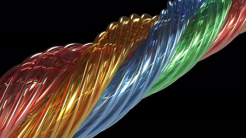 Color Glass Curve Twist Move Endless
