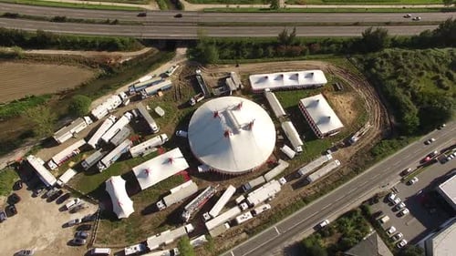 Circus Tent Aerial View