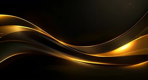 Black luxury corporate background with golden lines