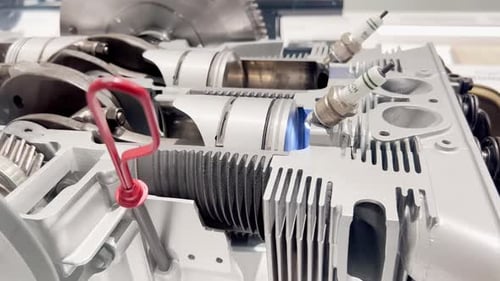 Closeup of Automotive Components Tire Lighting Exterior Machine and More