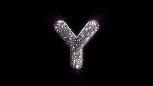 Y Letter with Disco Ball aesthetics On Alpha Loop
