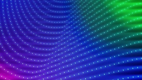 Abstract Neon Dot Grid Waves Animated Background