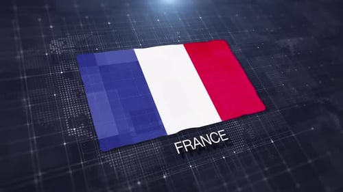 France Flag Displaying