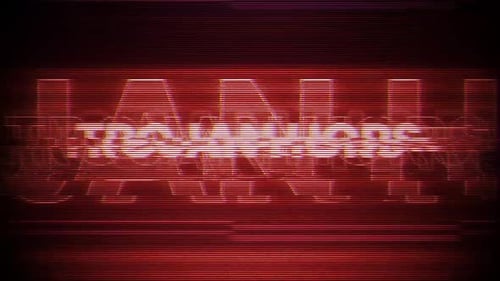 Glitch Digital Text Reveal and Disappearance Effect