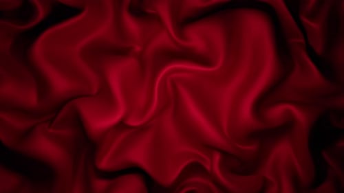 Elegant Abstract Red Fluid Fabric Motion Background