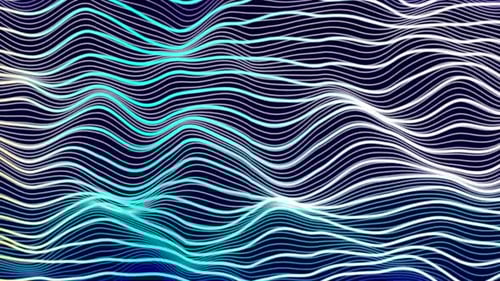 Abstract Fluid Lines Glowing Animated Background
