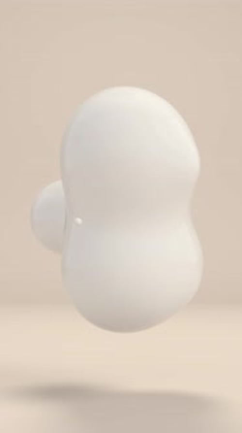 Abstract Liquid Spheres Floating 3D Loop Animation