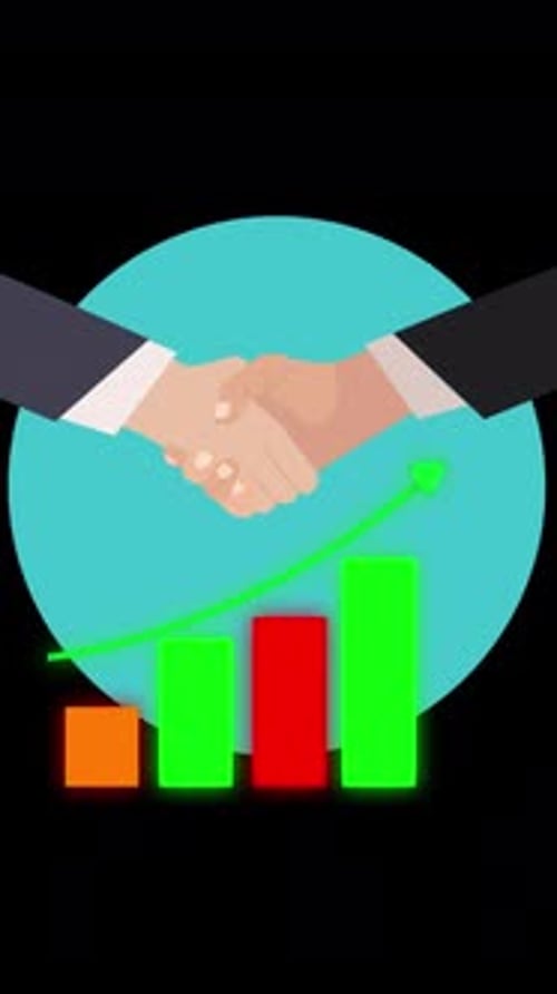 Handshake Of Business People Partners Businessmen On Vertical Alpha