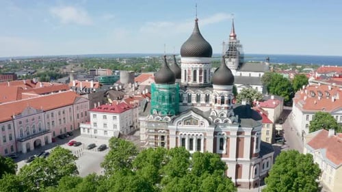 Estonia City Center in Summer