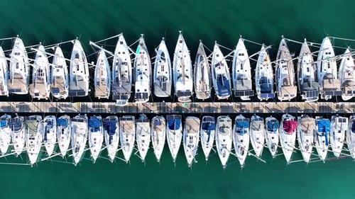 Yachts in the marina