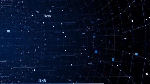 Futuristic Digital Data Network Abstract Background