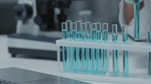 Test Tube Picked up in a Lab