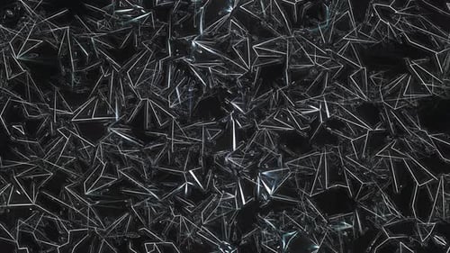 Abstract Geometric Glowing Shards Animated Background