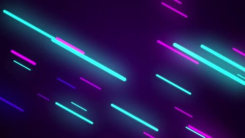 4k Glowing colorful rain background loop
