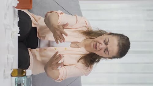 Vidéo verticale d'une vision floue.