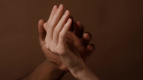 Man touching woman's hand, Business, Corporate Stock Footage ft. 5k & attachment - Envato