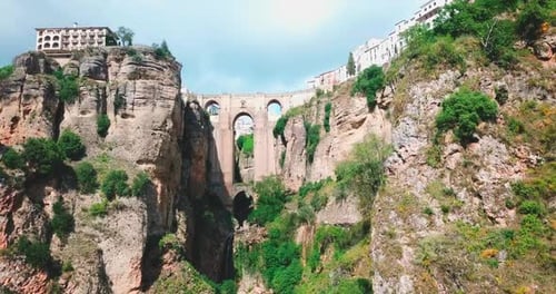 Stunning View of the Historic Puente Nuevo Bridge in Ronda