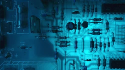 Electronic PCB Printed Circuit Board Digital Abstract Background Electrical Scheme Technology