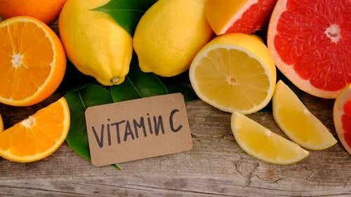 Fresh Citrus Fruits High in Vitamin C