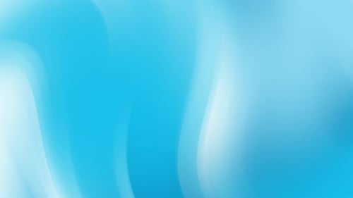 Aqua Blue Abstract Smooth Gradient Flowing Waves Soft Light Background Animation