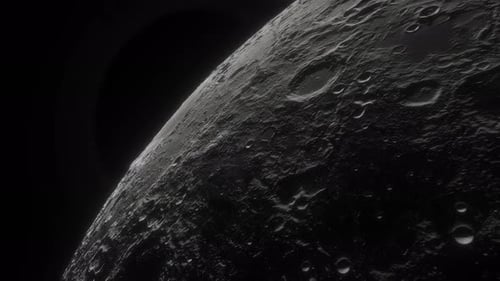 Mond im Weltraum