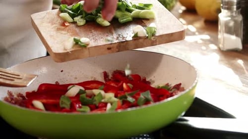 Chef Making Frittata