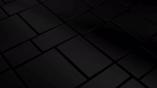 Abstract Background with Black Moving Cubic Surface