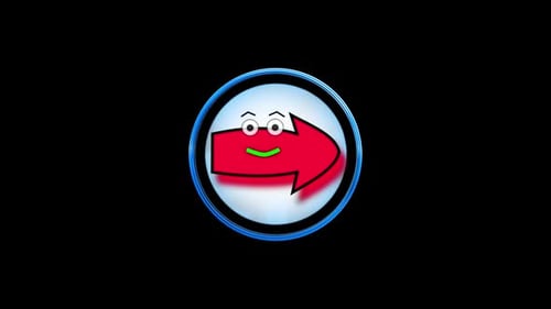 Funny Cute Arrow Right Cool Icon